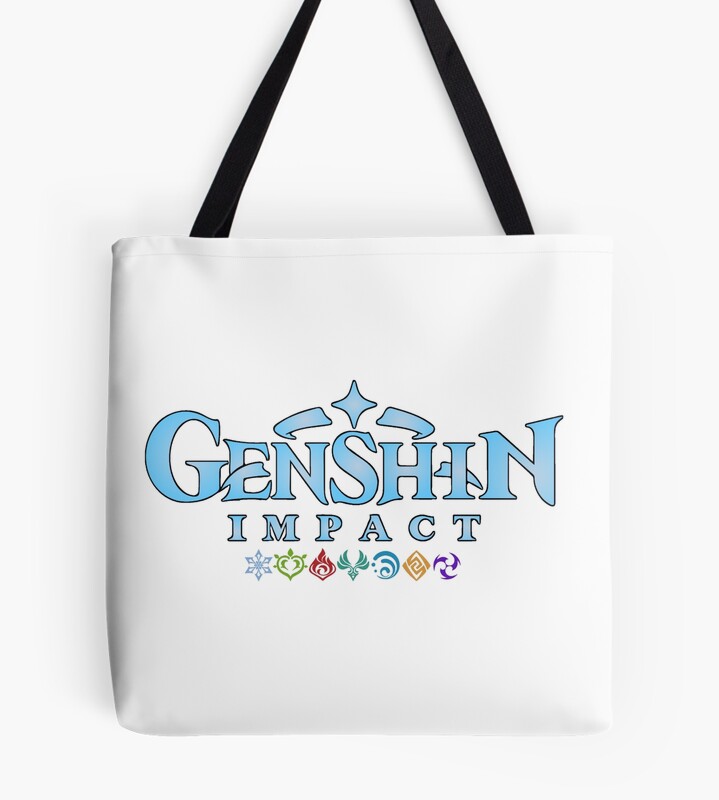 Genshin Impact Element Symbols Tote Bag - Genshin Merch